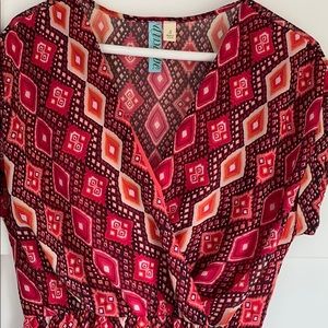 Wrap top maxi dress